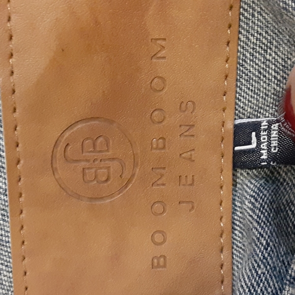 Boom Boom Denim Jean Jacket Distressed - Picture 5 of 6